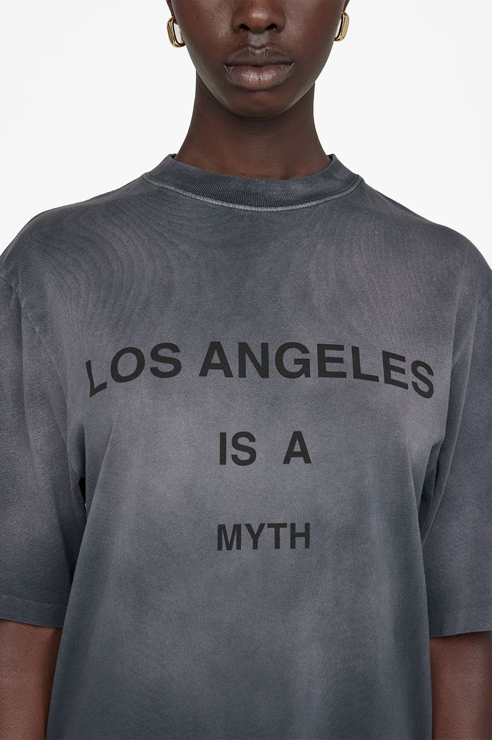 Avi Tee Myth Los Angeles - Charcoal sold by Anine Bing product image thumbnail 3