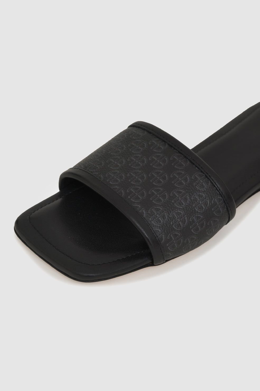 Ria Slides - Black Monogram Print sold by Anine Bing product image thumbnail 5