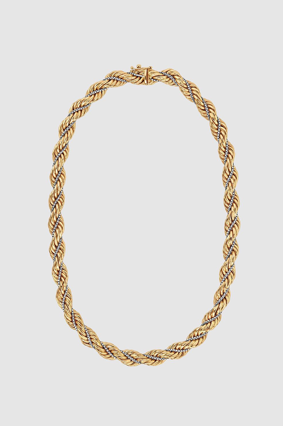 Rope Twist Necklace - 14k Gold sold by Anine Bing