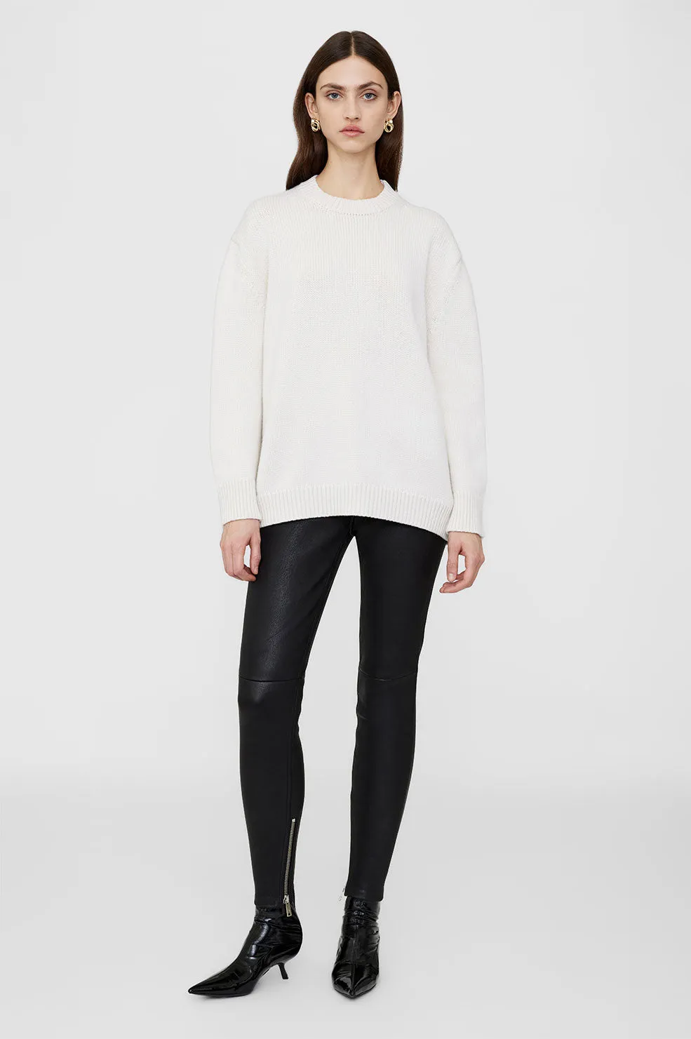 Rosie Sweater - Ivory sold by Anine Bing