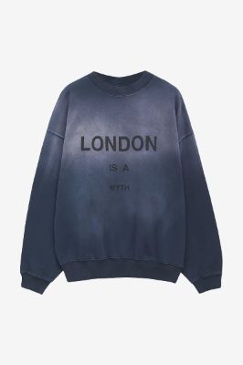 Jaci Sweatshirt Myth London - Navy sold by Anine Bing