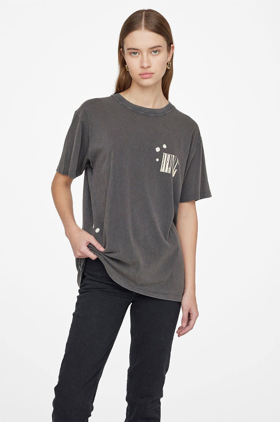 Lili Tee Bing Bleached - Faded Black sold by Anine Bing product image thumbnail 3