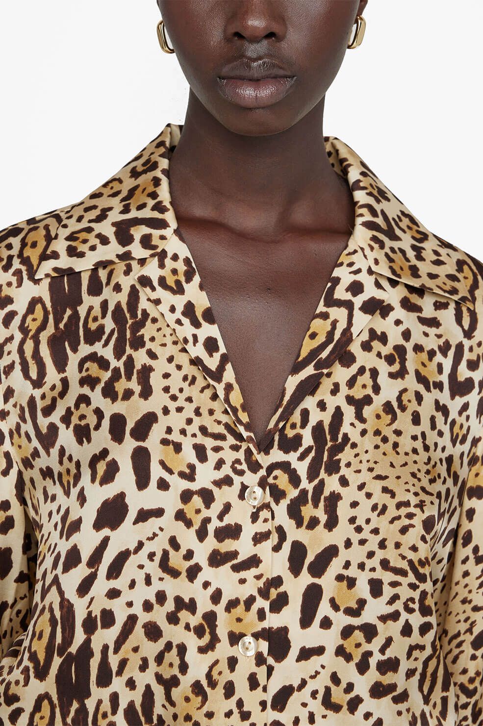 Mylah Shirt - Cheetah Print sold by Anine Bing product image thumbnail 3