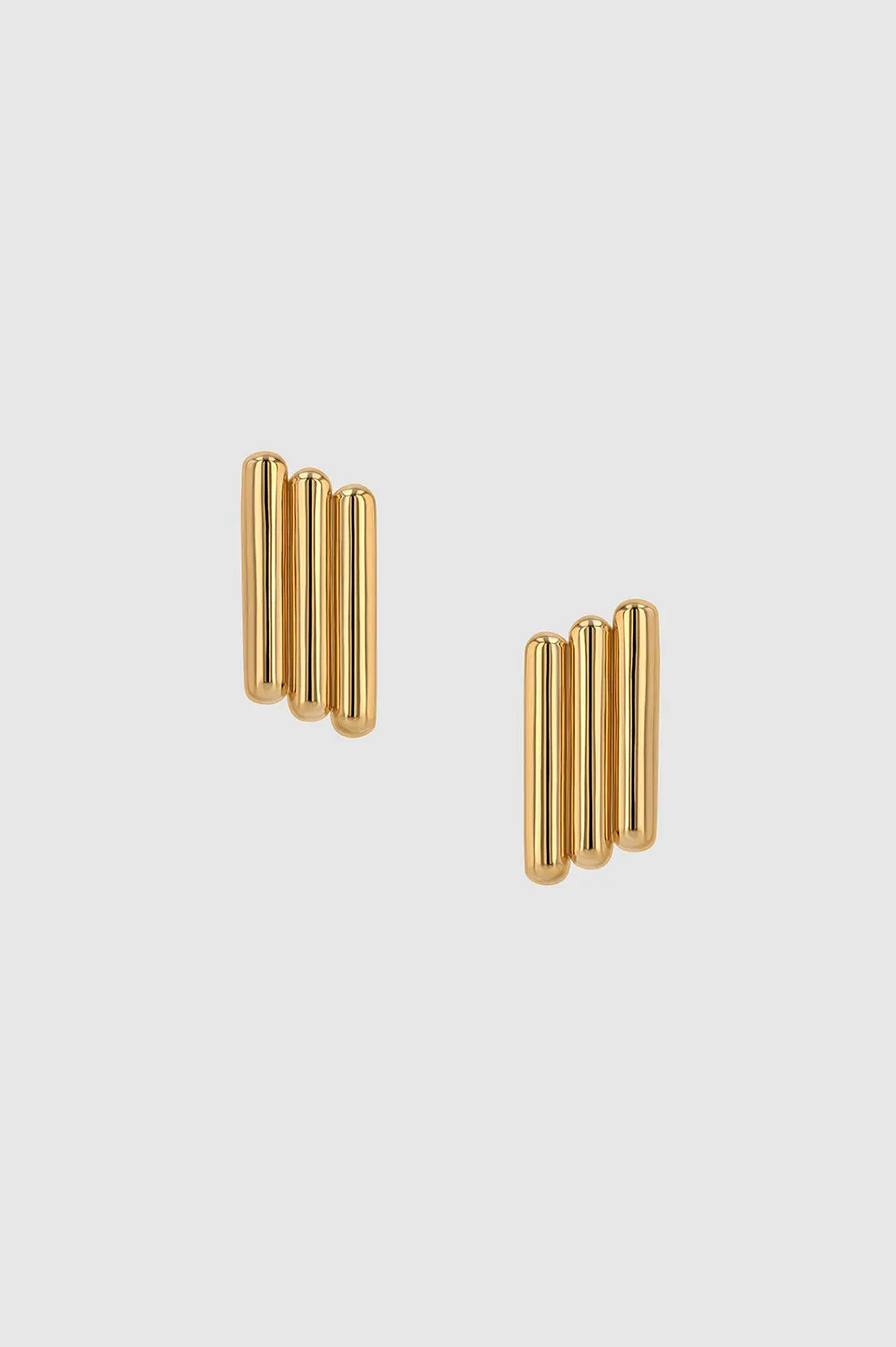 Diagonal Coil Earrings - Gold sold by Anine Bing product image thumbnail 3