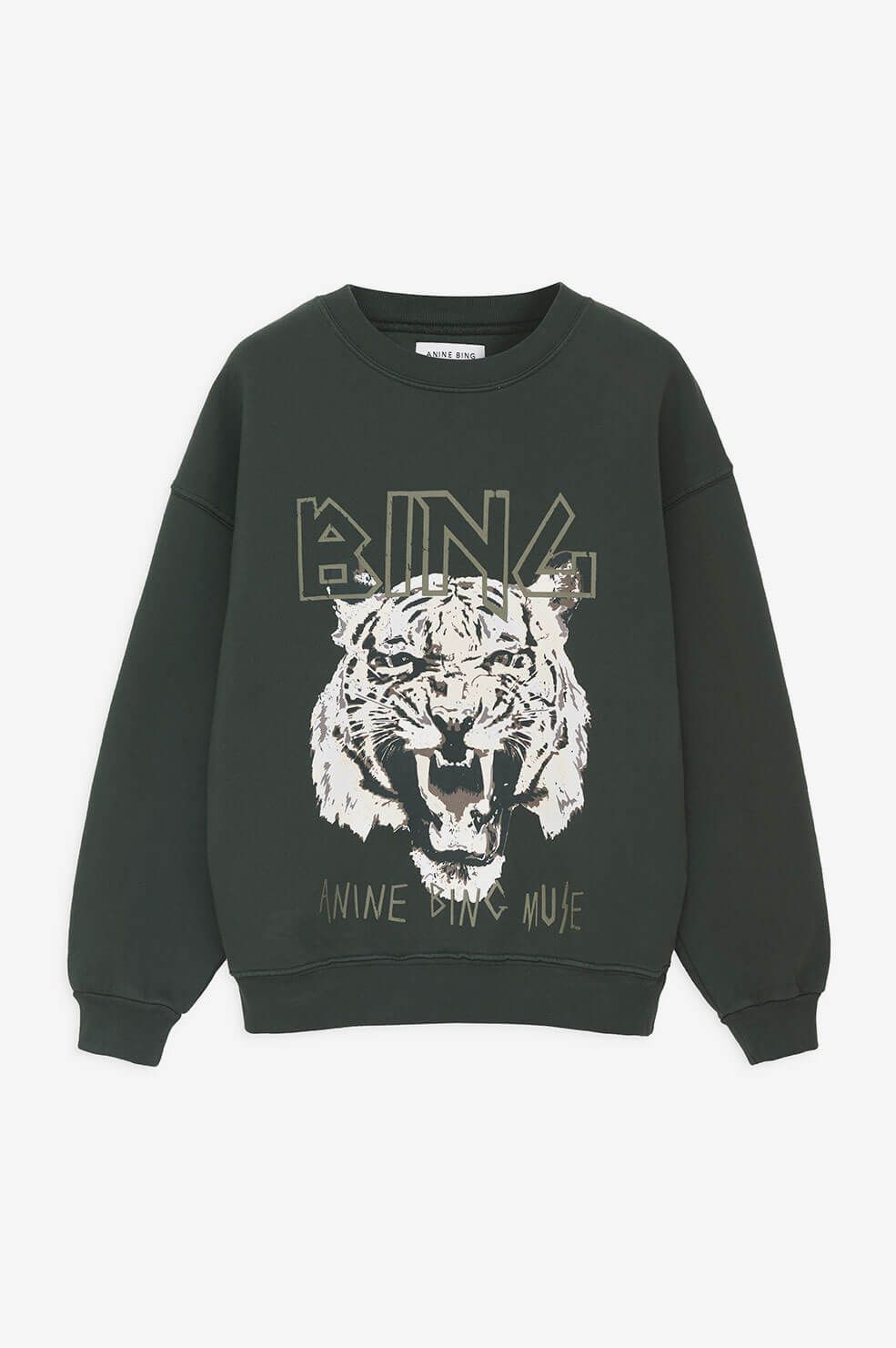 Tiger Sweatshirt - Forest Green sold by Anine Bing product image thumbnail 5