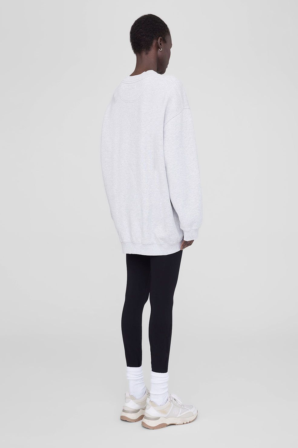 Tyler Sweatshirt - Heather Grey With Black sold by Anine Bing product image thumbnail 2