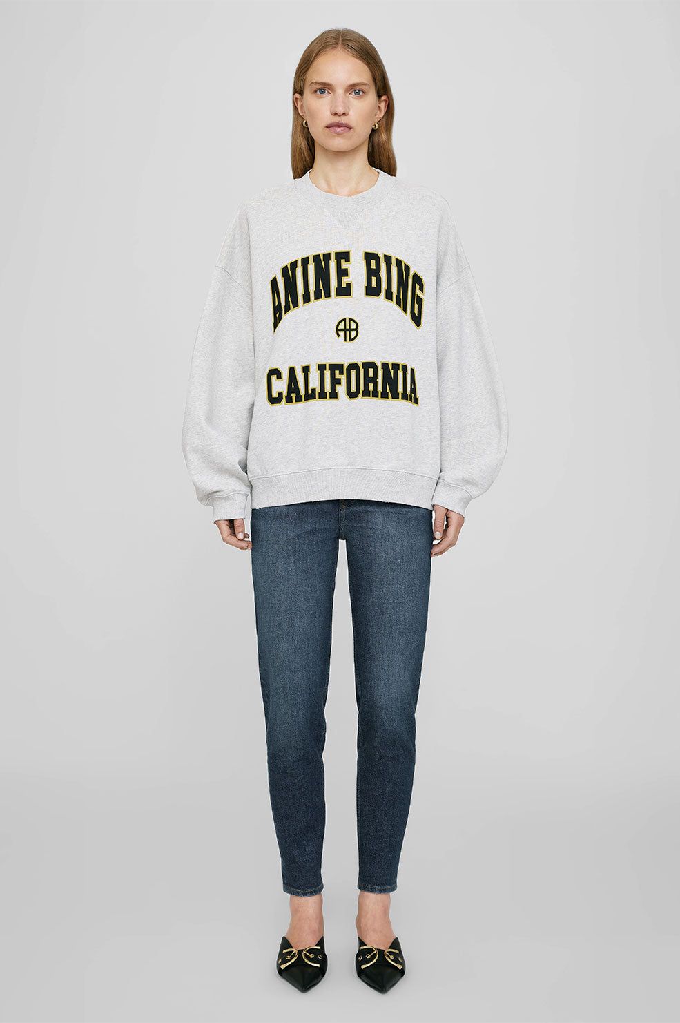Jaci Sweatshirt Anine Bing California - Heather Grey sold by Anine Bing