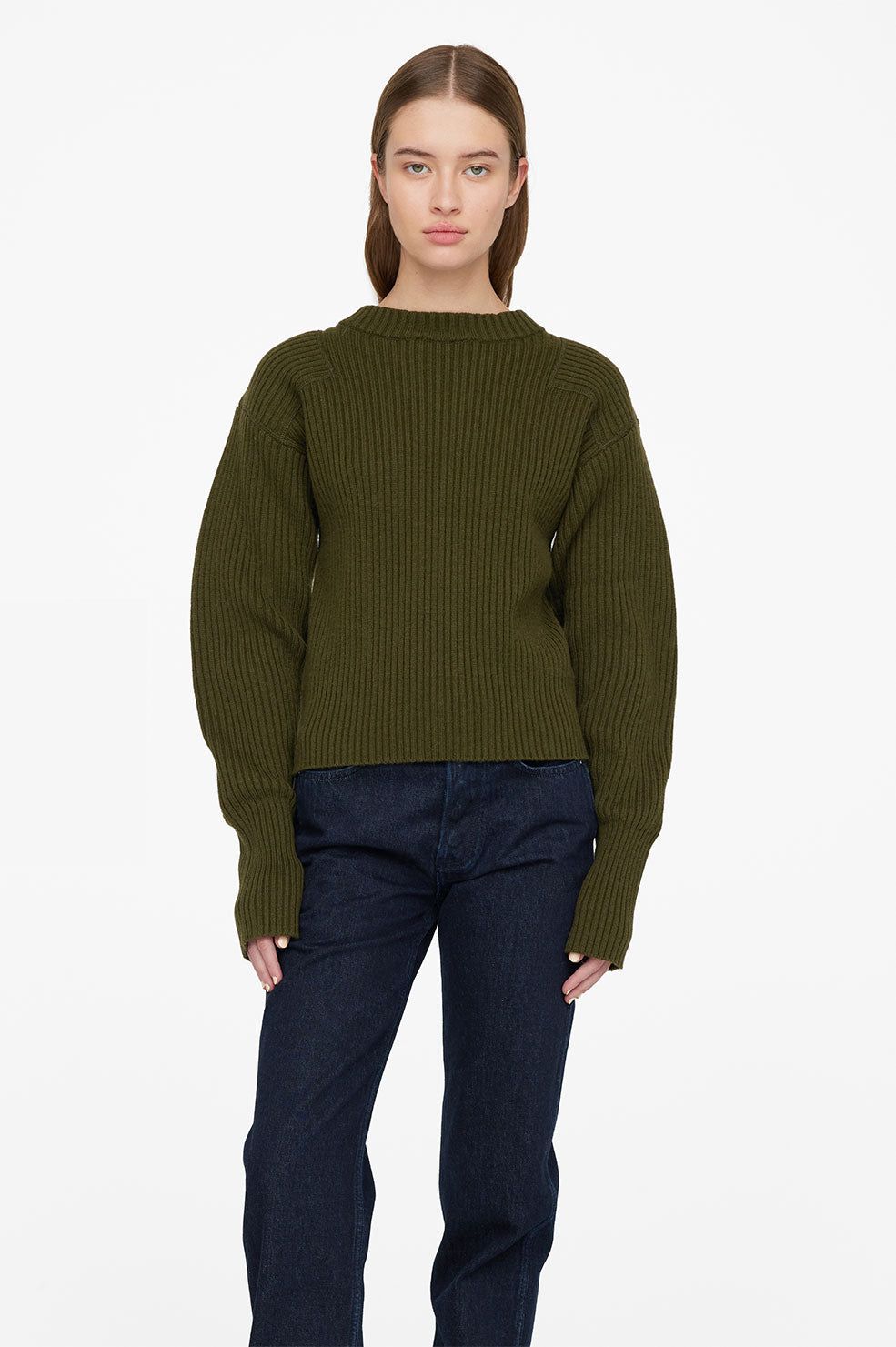 Aurora Sweater - Army Green sold by Anine Bing product image thumbnail 3
