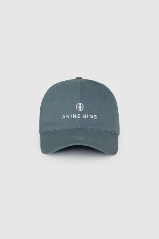Jeremy Baseball Cap - Dark Sage sold by Anine Bing