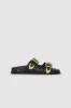 Waylon Slides - Black sold by Anine Bing
