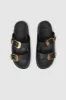 Waylon Slides - Black sold by Anine Bing