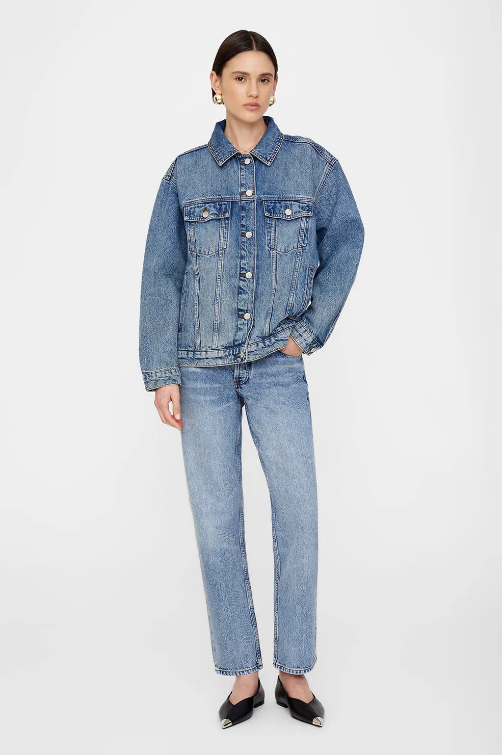 Rory Jacket - Vintage Indigo sold by Anine Bing product image thumbnail 5