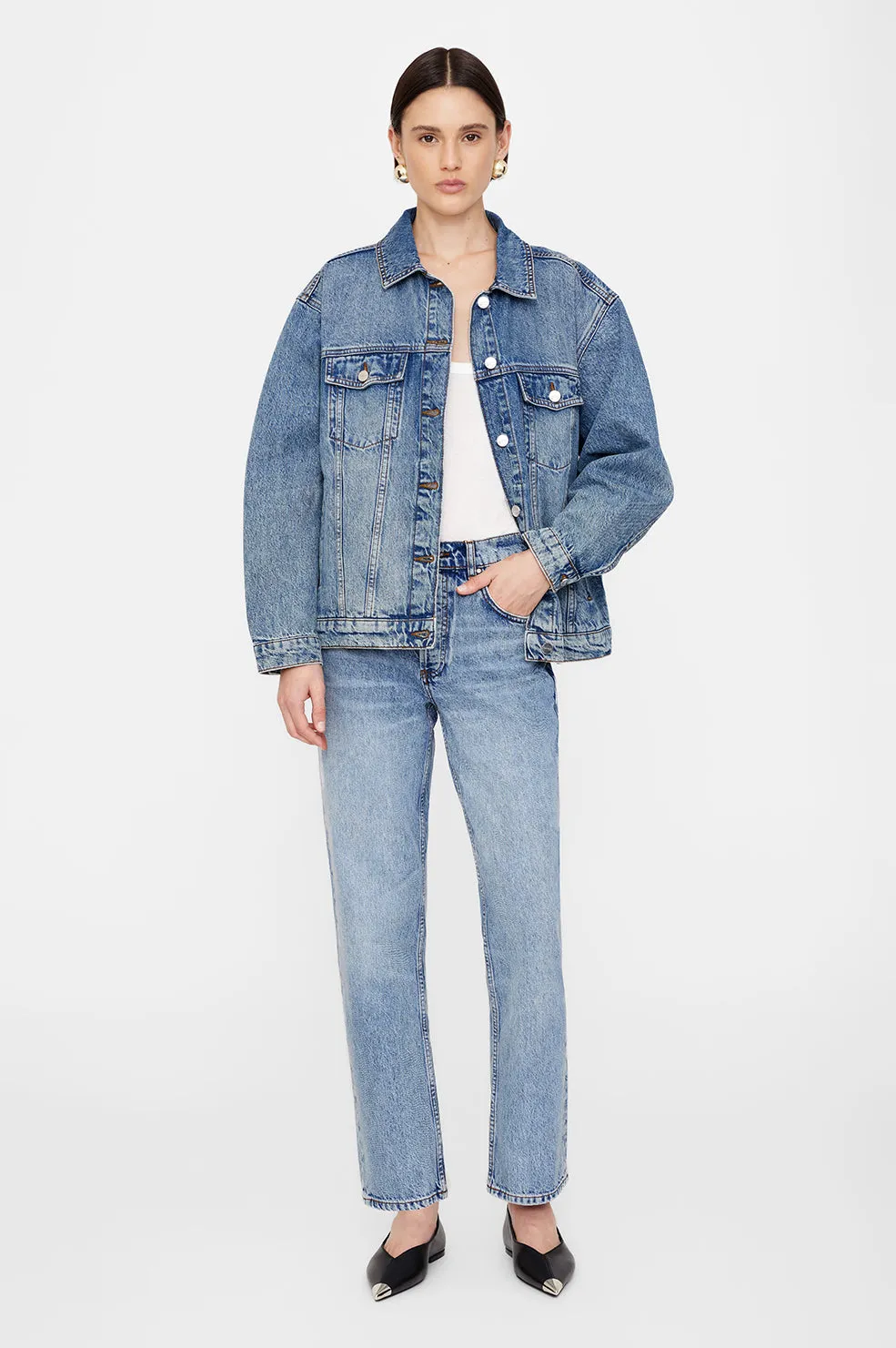 Rory Jacket - Vintage Indigo sold by Anine Bing