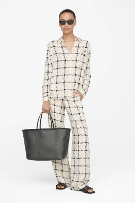 Aspen Shirt - Cream Check sold by Anine Bing