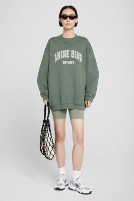 Tyler Sweatshirt - Artichoke sold by Anine Bing