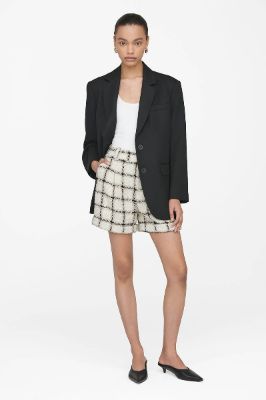Becky Short - Beige Plaid sold by Anine Bing