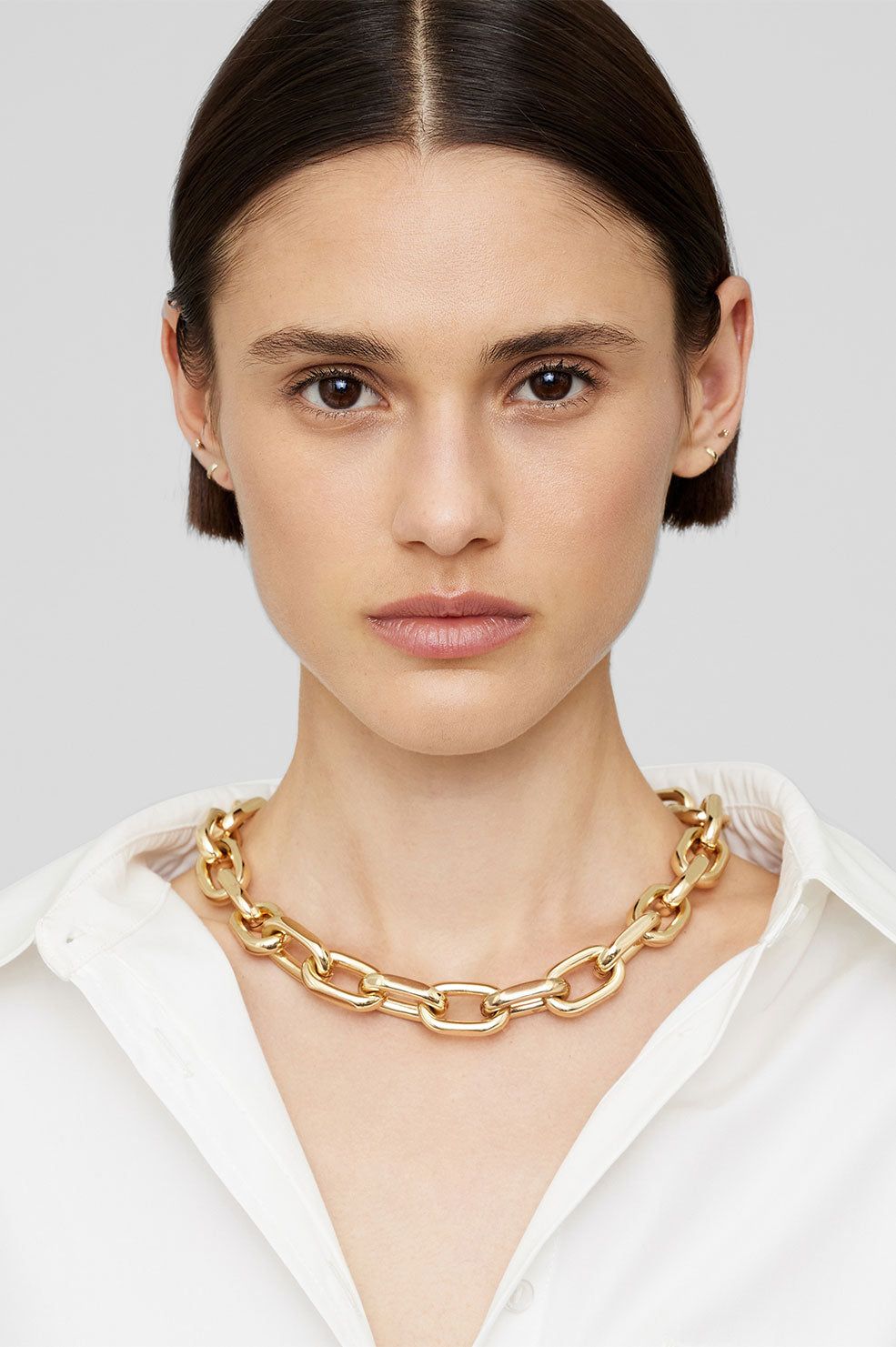 Bold Link Necklace - Gold sold by Anine Bing product image thumbnail 2