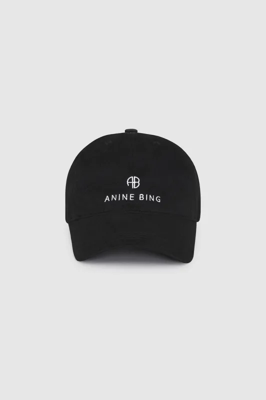 Jeremy Baseball Cap - Black sold by Anine Bing