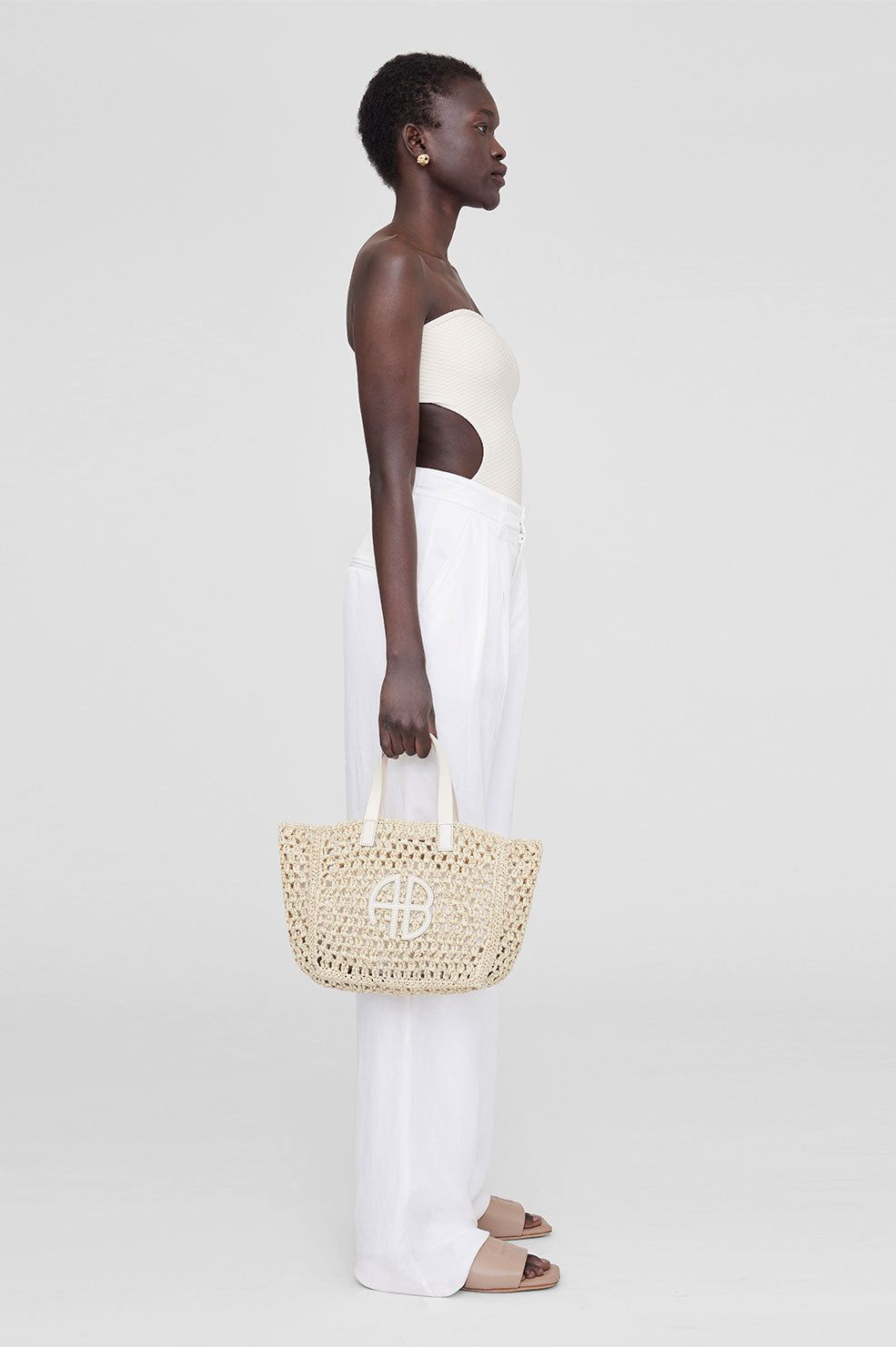 Small Rio Tote - Cream sold by Anine Bing product image thumbnail 2