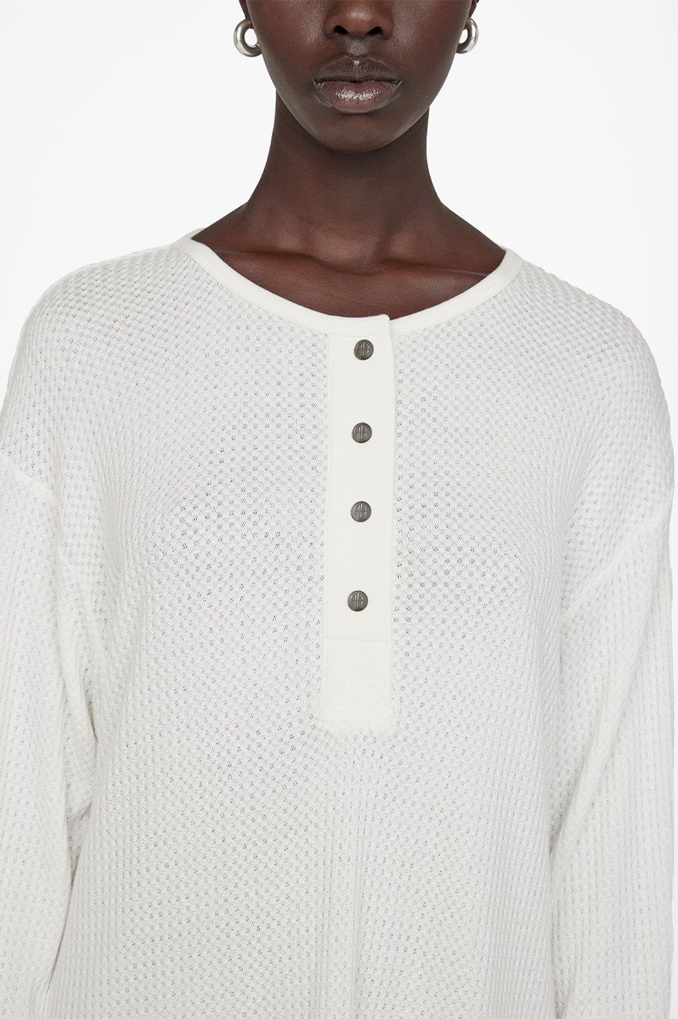 Henley Top - White sold by Anine Bing product image thumbnail 2