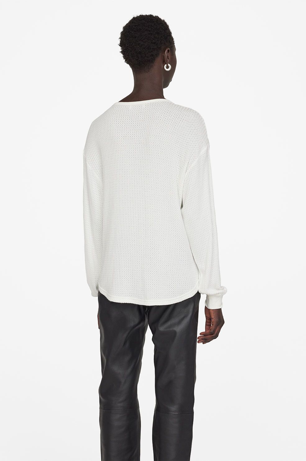 Henley Top - White sold by Anine Bing product image thumbnail 4