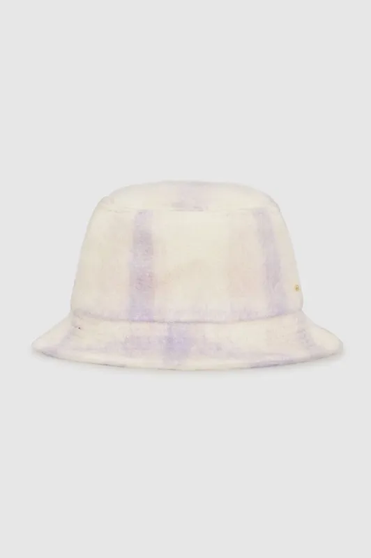 Cami Bucket Hat - Lavender And Cream Check | Parallel display picture 3