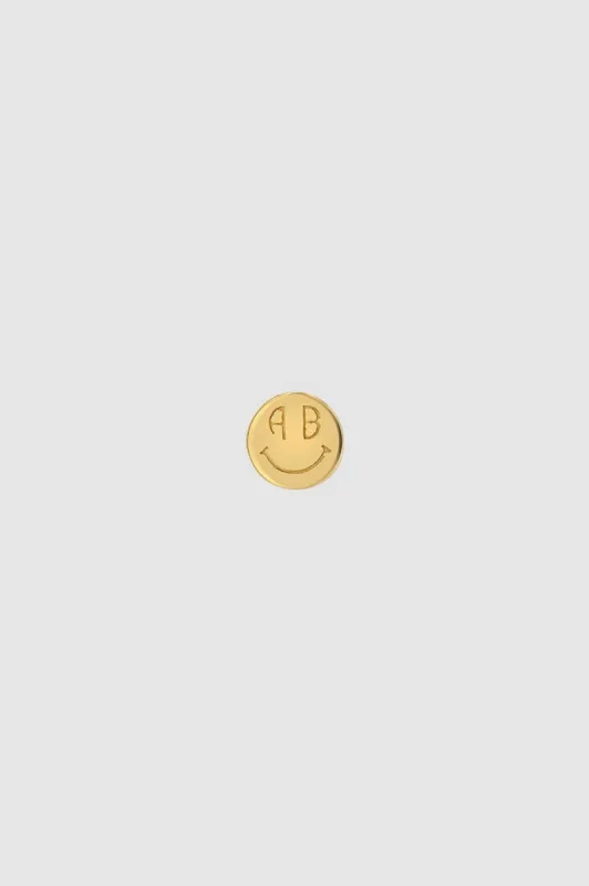 Mini Smile Stud - 14k Gold sold by Anine Bing