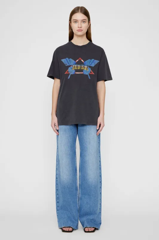 Lili Tee Butterfly - Washed Black sold by Anine Bing