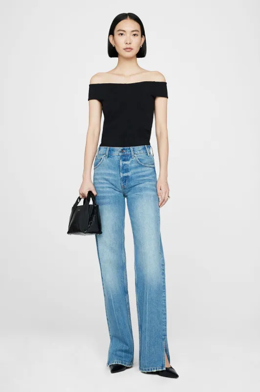 Sara Top - Black sold by Anine Bing