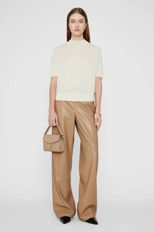 Koa Pant - Butterscotch Vegan Leather sold by Anine Bing
