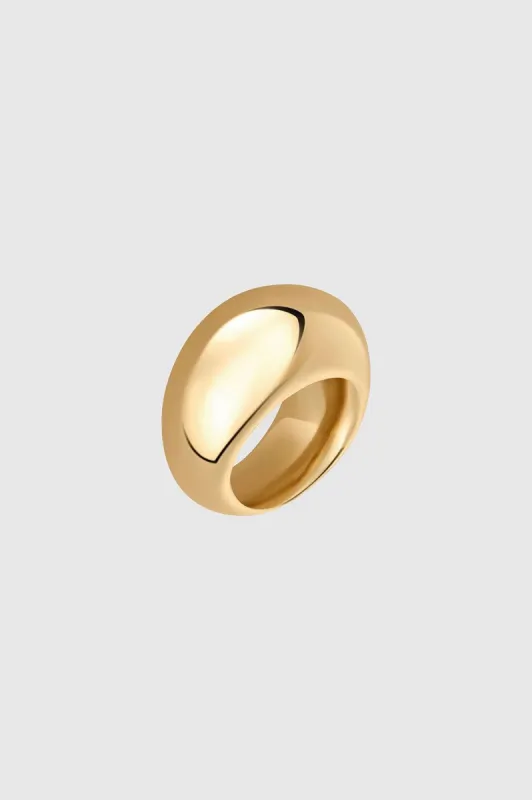 Bold Dome Ring - Gold sold by Anine Bing