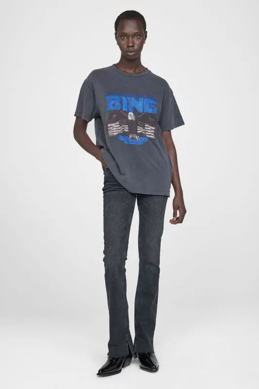 Vintage Bing Tee - Washed Black With Blue sold by Anine Bing