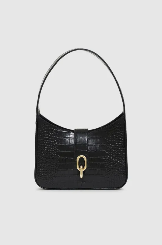 Cleo Bag - Black Embossed made by Anine Bing