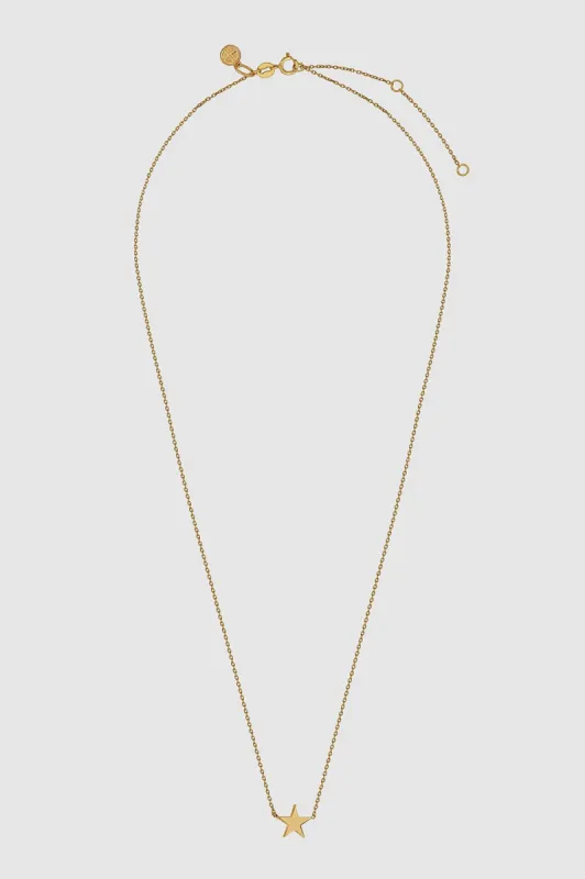 Star Charm Necklace - 14k Gold sold by Anine Bing