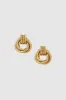 Triple Knot Earrings - Gold sold by Anine Bing