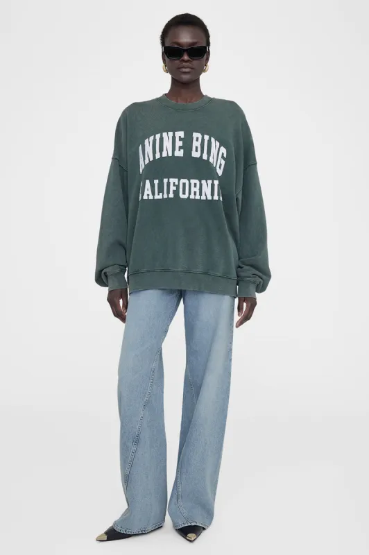 Miles Sweatshirt Anine Bing - Washed Dark Sage sold by Anine Bing