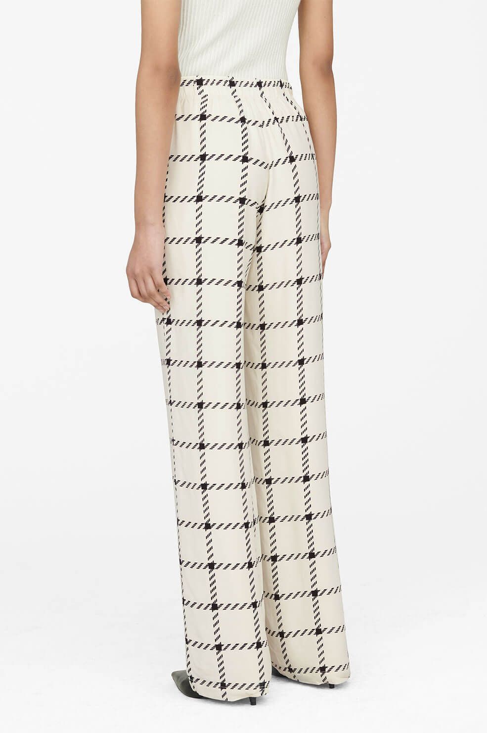 Owen Pant - Cream Check sold by Anine Bing product image thumbnail 4