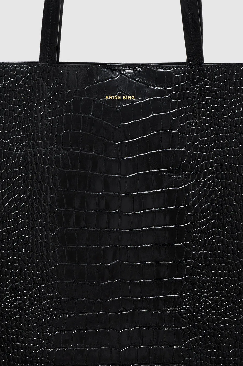 Elly Tote - Black Embossed sold by Anine Bing product image thumbnail 4