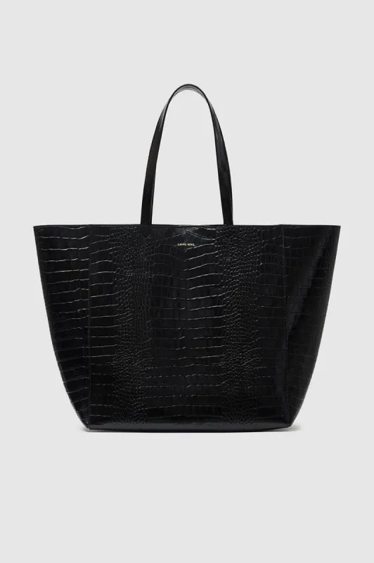 Elly Tote - Black Embossed sold by Anine Bing