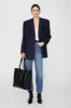 Elly Tote - Black Embossed sold by Anine Bing