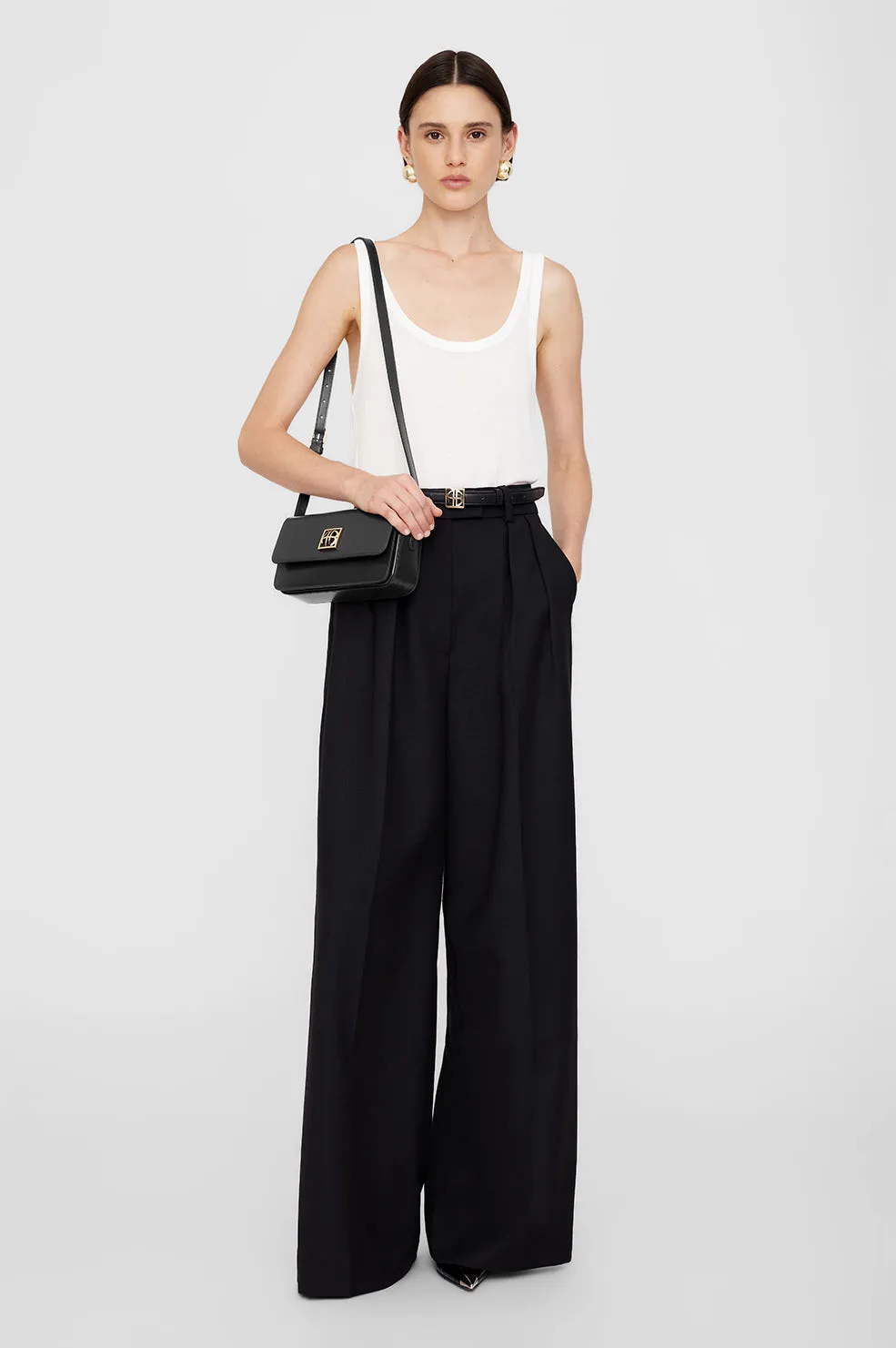 Elly Crossbody Bag - High-Shine Black sold by Anine Bing product image thumbnail 2