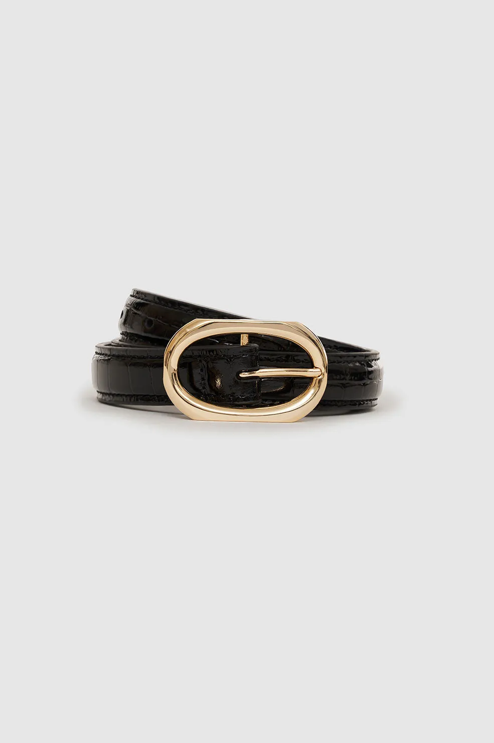 Mara Belt - Black Embossed sold by Anine Bing product image thumbnail 3
