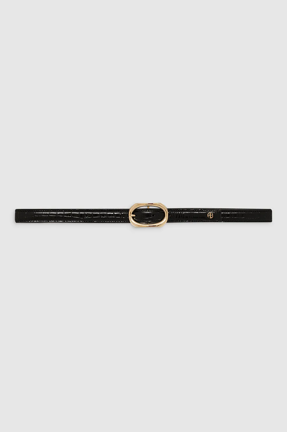 Mara Belt - Black Embossed sold by Anine Bing