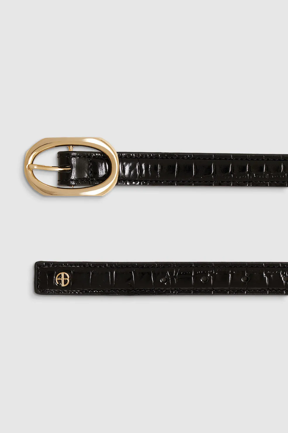 Mara Belt - Black Embossed sold by Anine Bing product image thumbnail 4