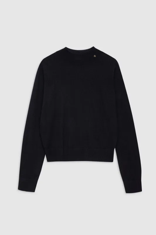 Monique Long Sleeve Sweater - Black sold by Anine Bing