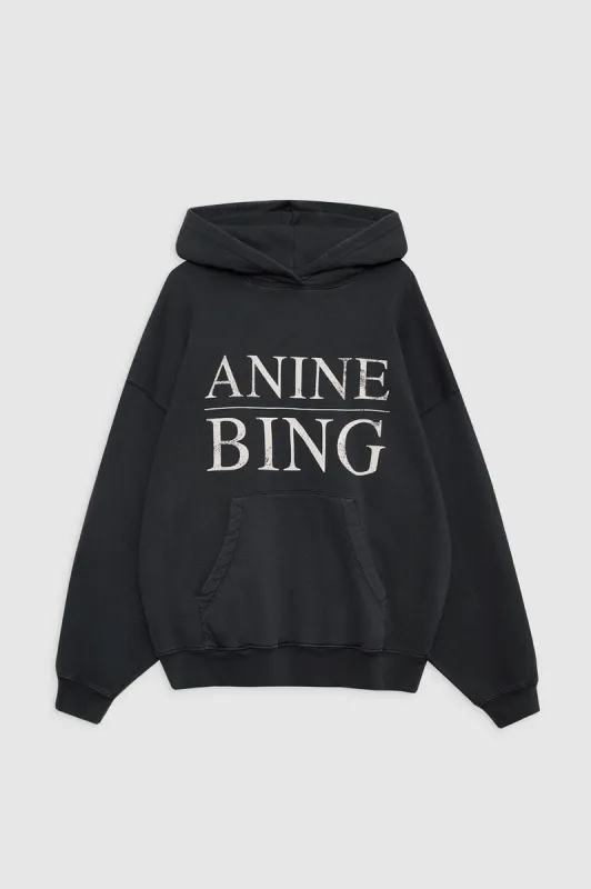 Harvey Sweatshirt Serif - Vintage Black sold by Anine Bing