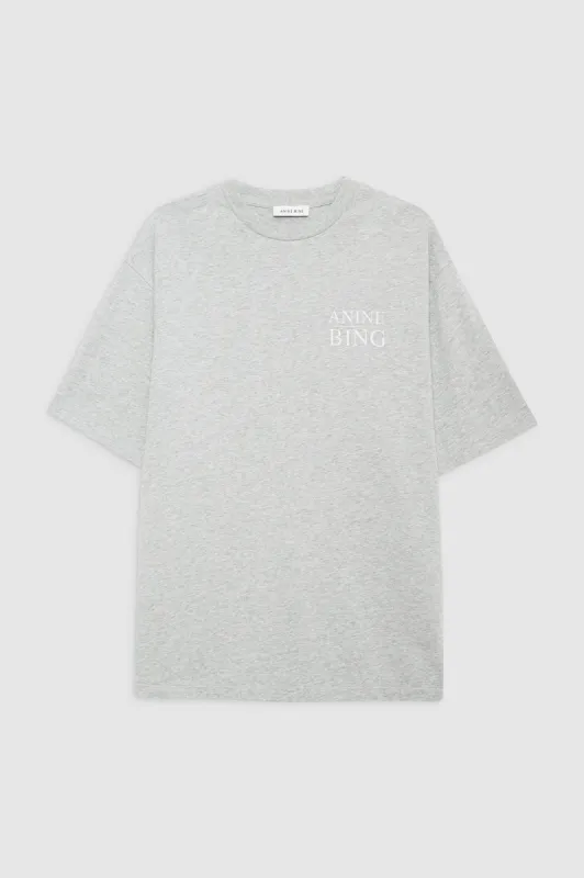 Myers Tee Serif NY - Washed Heather Grey sold by Anine Bing