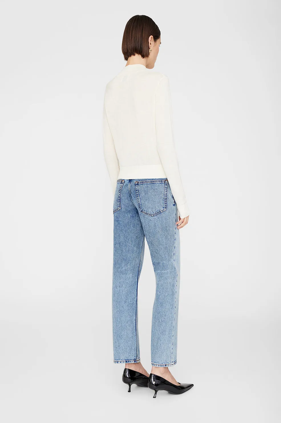 Monique Long Sleeve Sweater - Ivory sold by Anine Bing product image thumbnail 2