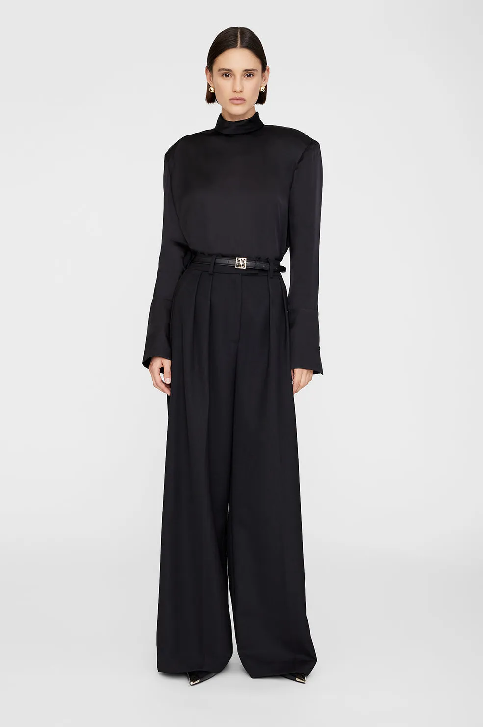 Josephine Top - Black sold by Anine Bing