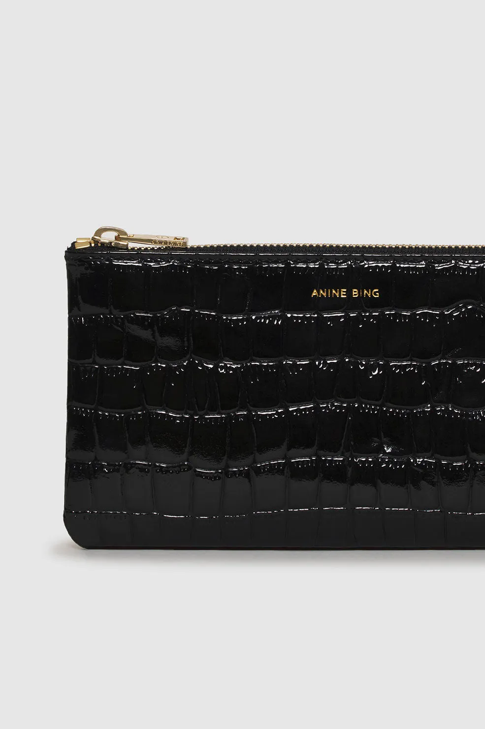 Elly Pouch - Black Embossed sold by Anine Bing product image thumbnail 3